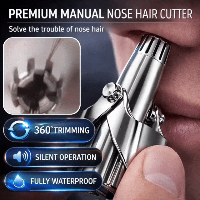 Stainless Steel Manual Nose Trimmer